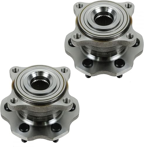 Vista 1443 de TRQ Juego de 2 rodamientos y bujes de rueda trasera izquierda y derecha compatible con Ford Expedition 2007-2010 Lincoln Navigator 2007-2010