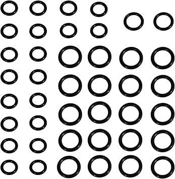 Pressure Power Washer O-Rings Replacement for 1/4 Inch, 3/8 Inch, M22 Quick Connect Coupler High Temperature Viton FKM 42-Pack