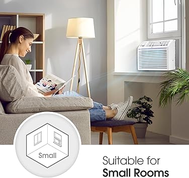LG 5000 BTU Window Air Conditioners [2023 New] Easy Mechanical Control Ultra-Quiet Compact-size Cools Washable Filter 150 Sq.Ft. for Small Room AC Unit air conditioner Easy Installation White LW5023