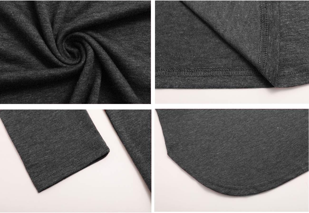 Newchoice Women's Casual Batwing Long Sleeve T Shirt Round Neck Basic Loose Tunic Tops - Image 6