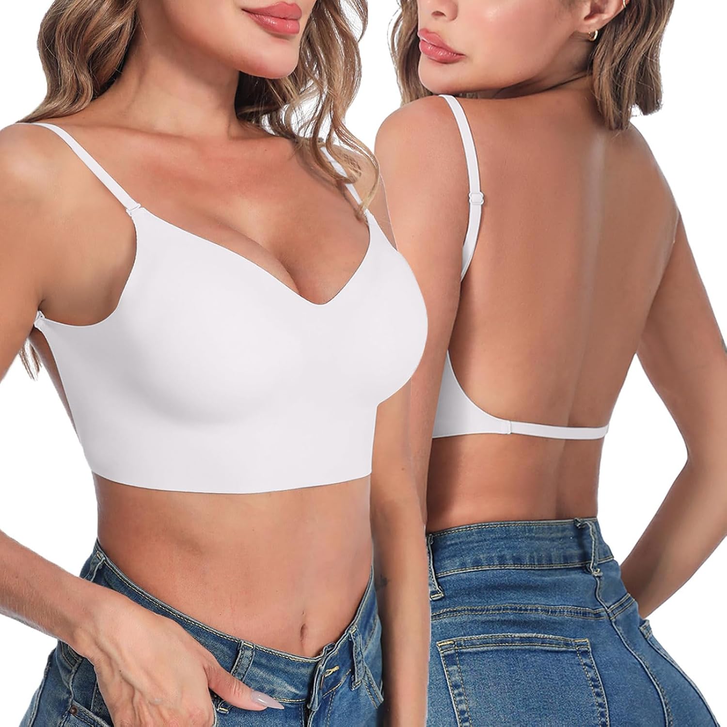 Soutien Gorge Dos Transparent Vinperfor Soutien-Gorge Dos Nu Pour