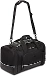 SWISSGEAR Apex Duffle Bag Travel and Gym Duffle Bag with Bungee-Cord System, Black Dobby, 20-Inch