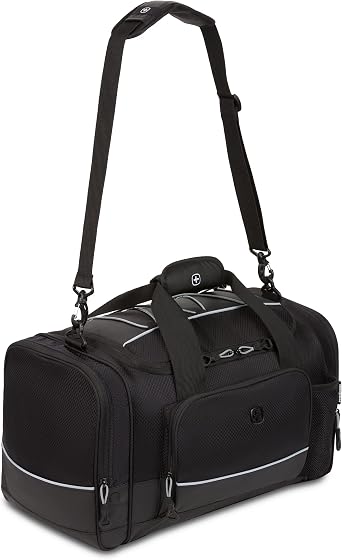 SwissGear Apex Duffle Bag for Travel and Gym with Bungee-Cord System