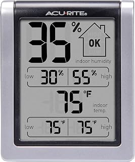 AcuRite 00613 Wireless Indoor Thermometer Hygrometer: Accurate Temp & Humidity Monitor with Daily Highs/Lows