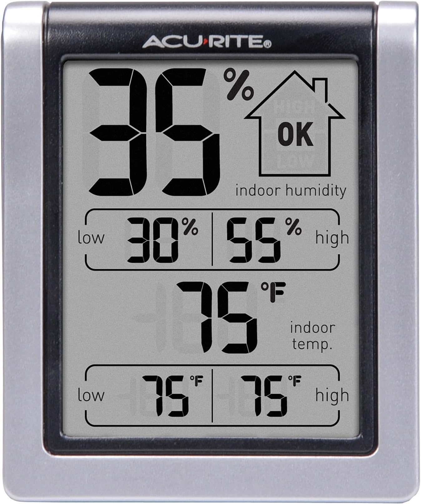 Wireless Digital Indoor Thermometer and Hygrometer Monitor for Indoor Temperature and Humidity Measurements (00613)