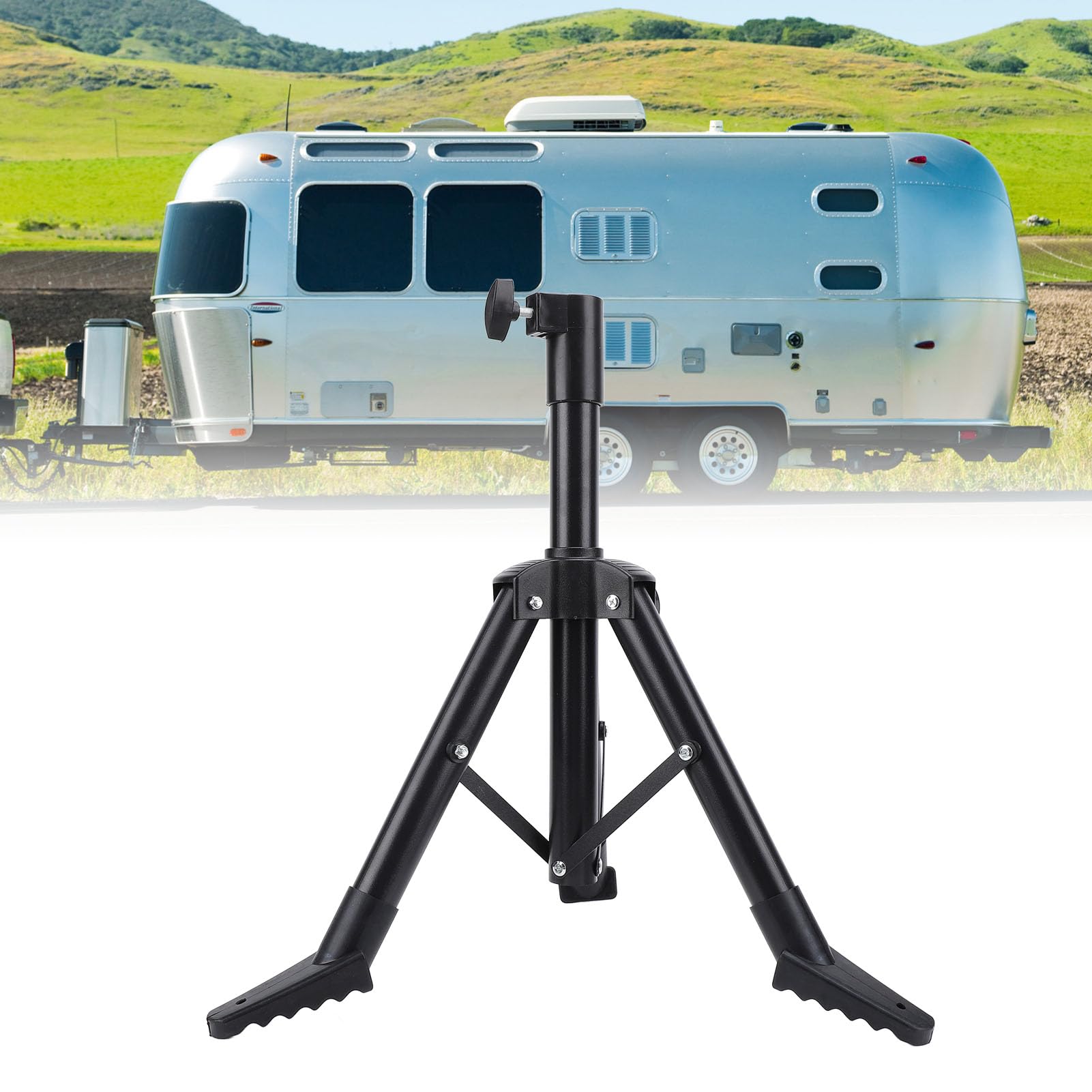 Fabater Soporte para Trípode Gen 2, Trípode para Satélite Portátil Plegable y Resistente, Soporte para Antena con Ajustable de 1,47 a 2,06 Pies para RV Yacht