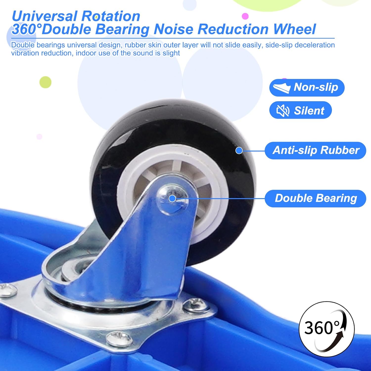 Sports Scooter Board with Handles Sitting Scooter Board with Universal Wheels Manual Sport Scooters Plastic Casters Floor Scooter Board for Gym Physical Education Equipment Indoor Outdoor