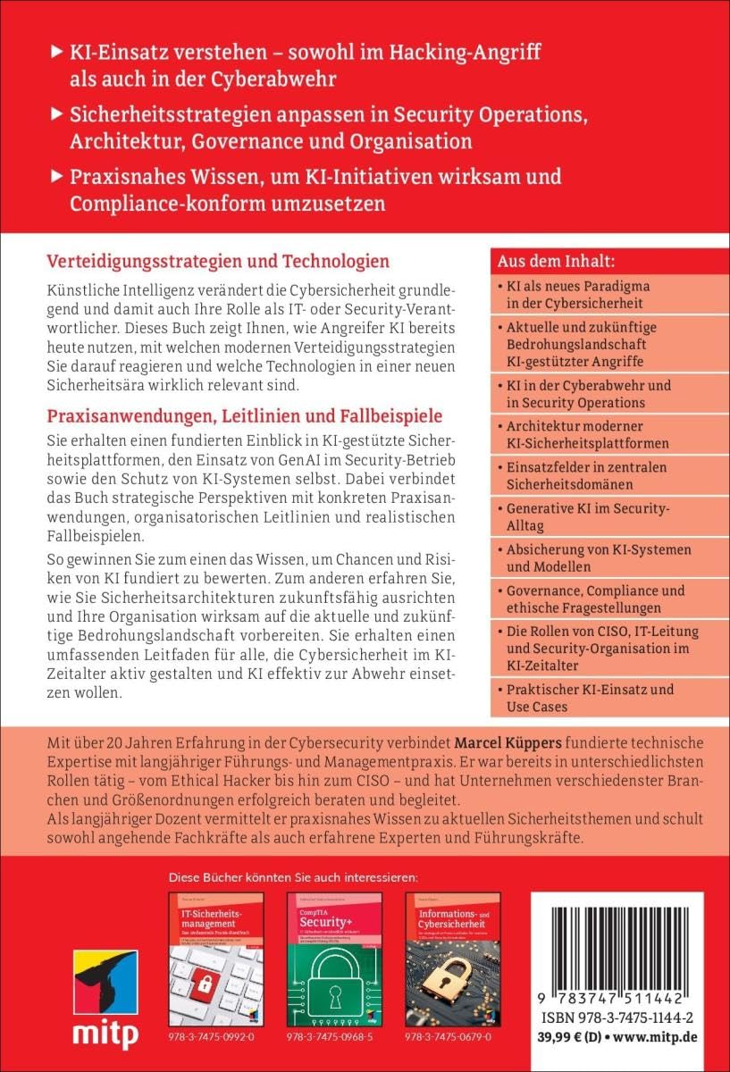 Cybersicherheit & KI: Strategien und Praxis für IT- und Security-Verantwortliche (mitp Professional)