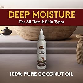 OKAY 100% Pure Coconut Oil for Hair & Skin - Coconut Oil for Women & Men, Perfect for Hair & Body, for Massage & Moisturizer, Natural - 4 fl oz Squeeze Bottle (Pack of 1)