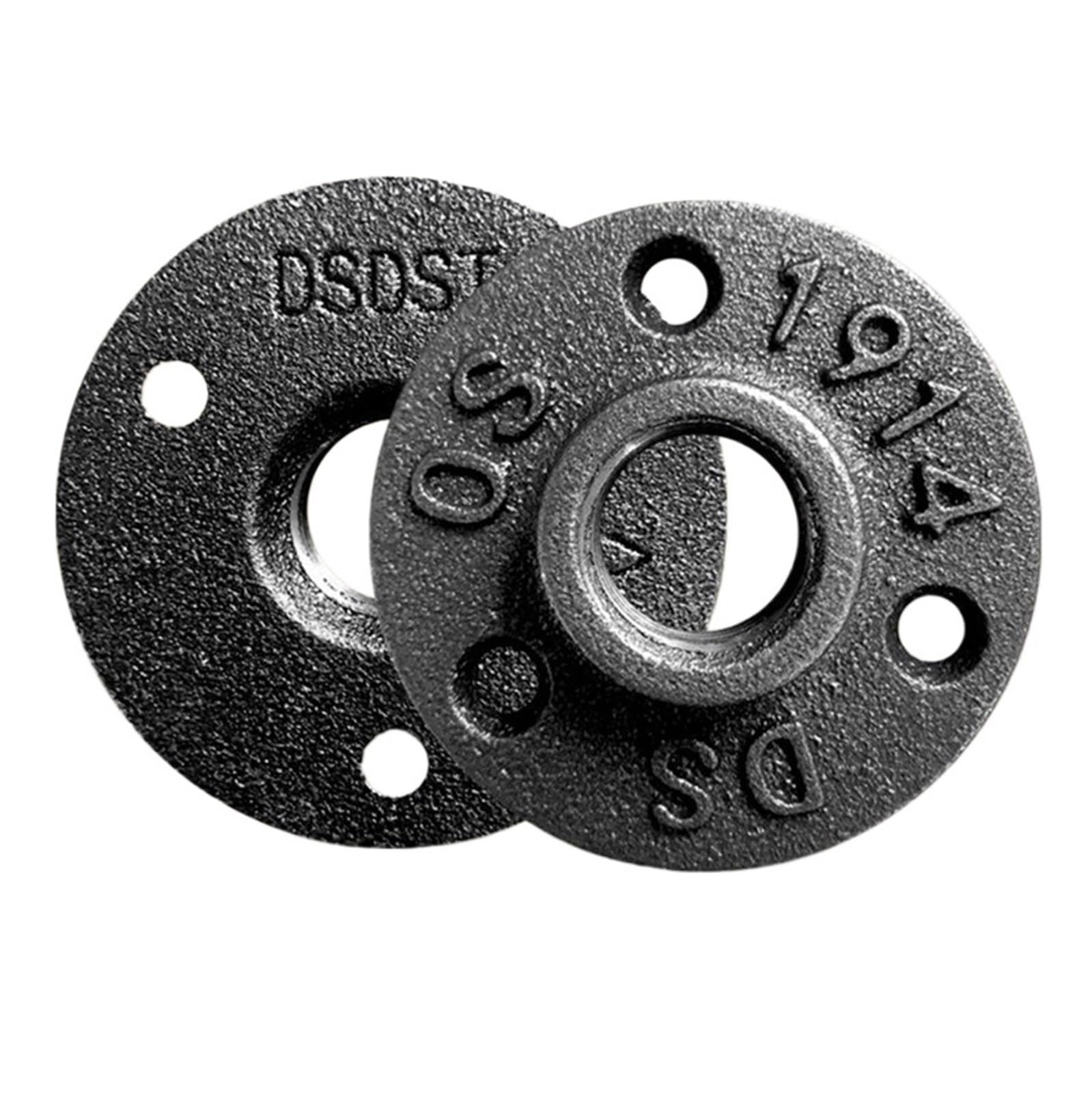 SBTRKT 10 Uds Accesorios de tubería de Hierro Montaje en Pared Piso Antiguo DN15 Pieza de Brida Herramienta de Hardware Bridas de Hierro Fundido Gietijzeren Buisleidingen (Size : DN25)