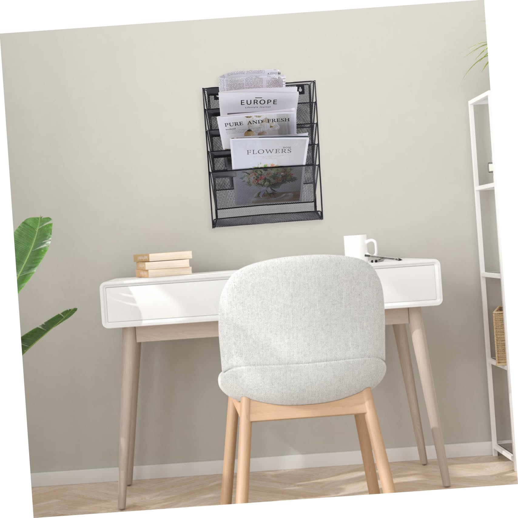 Portadocumentos de Pared Compartimentos Organizador de Archivos de Pared Porta Documentos de Organizador de Malla de Escritorio para Almacenamiento