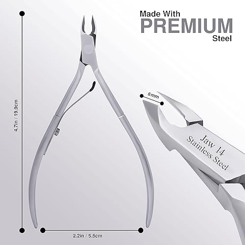 Miniatura 3 de UM Supplies - Cortadora de cutículas | Removedor de uñas | Extremadamente afilado | Pinzas profesionales de cutículas | Acero inoxidable |