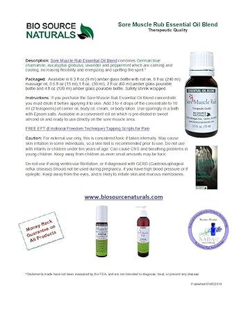Amazon Com Sore Muscle Rub Essential Oil Blend 9 Ml Roll On Aromatherapy With Essential Plant Oils Of Blue Chamomile Eucalyptus Globulus French Lavender Peppermint Health Household Amazon Com Sore Muscle Rub Essential Oil Blend 9 Ml Roll On Aromatherapy With Essential Plant Oils Of Blue Chamomile Eucalyptus Globulus French Lavender Peppermint Health Household