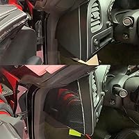 Vista 3 de Para C7 Corvette de fibra de carbono pasajeros salida de aire cubierta Trim Accesorios para 2014-2019 Chevrolet Corvette C7