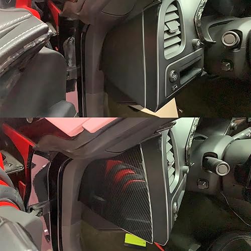 Miniatura 3 de Para C7 Corvette de fibra de carbono pasajeros salida de aire cubierta Trim Accesorios para 2014-2019 Chevrolet Corvette C7