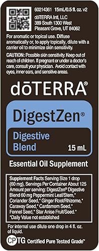 Miniatura 6 de Aceite esencial mezcla digestiva doTERRA dDigestZen, Marrón