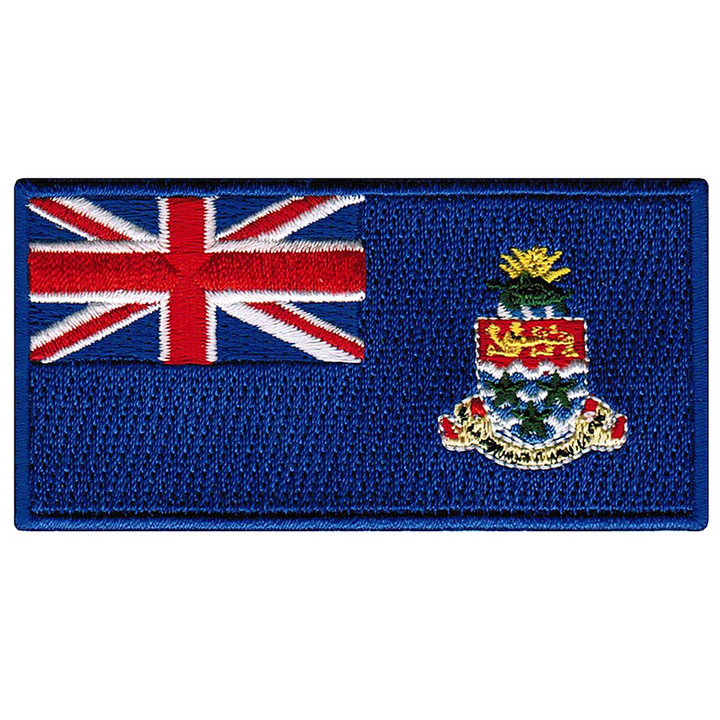 Cayman Islands Flag Embroidered Patch Iron-On Caribbean National Emblem