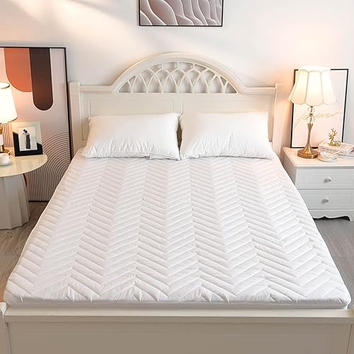 Miniatura 3 de Kingnex Protector de colchón acolchado impermeable con bolsillo profundo, tamaño Queen