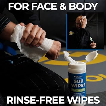 Gold BJJ Jiu Jitsu Soap and Body Wipes Bundle