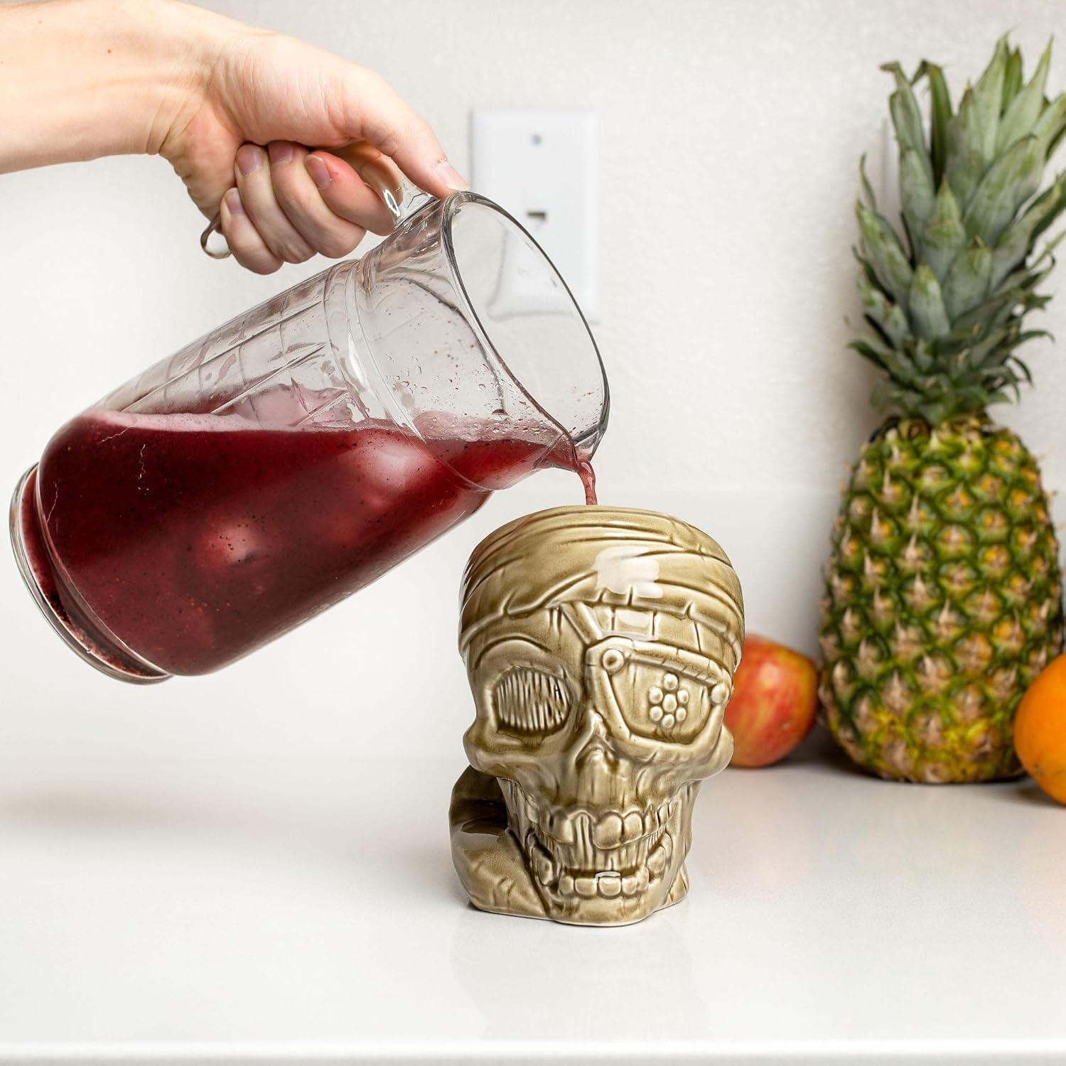 Geeki Tikis The Goonies One-Eyed Willy Ceramic Mug | Tumbler Cocktail Glasses, Tropical Drinkware For Home Barware Set | Classic '80s Movies Gifts and Collectibles | Holds 20 Ounces