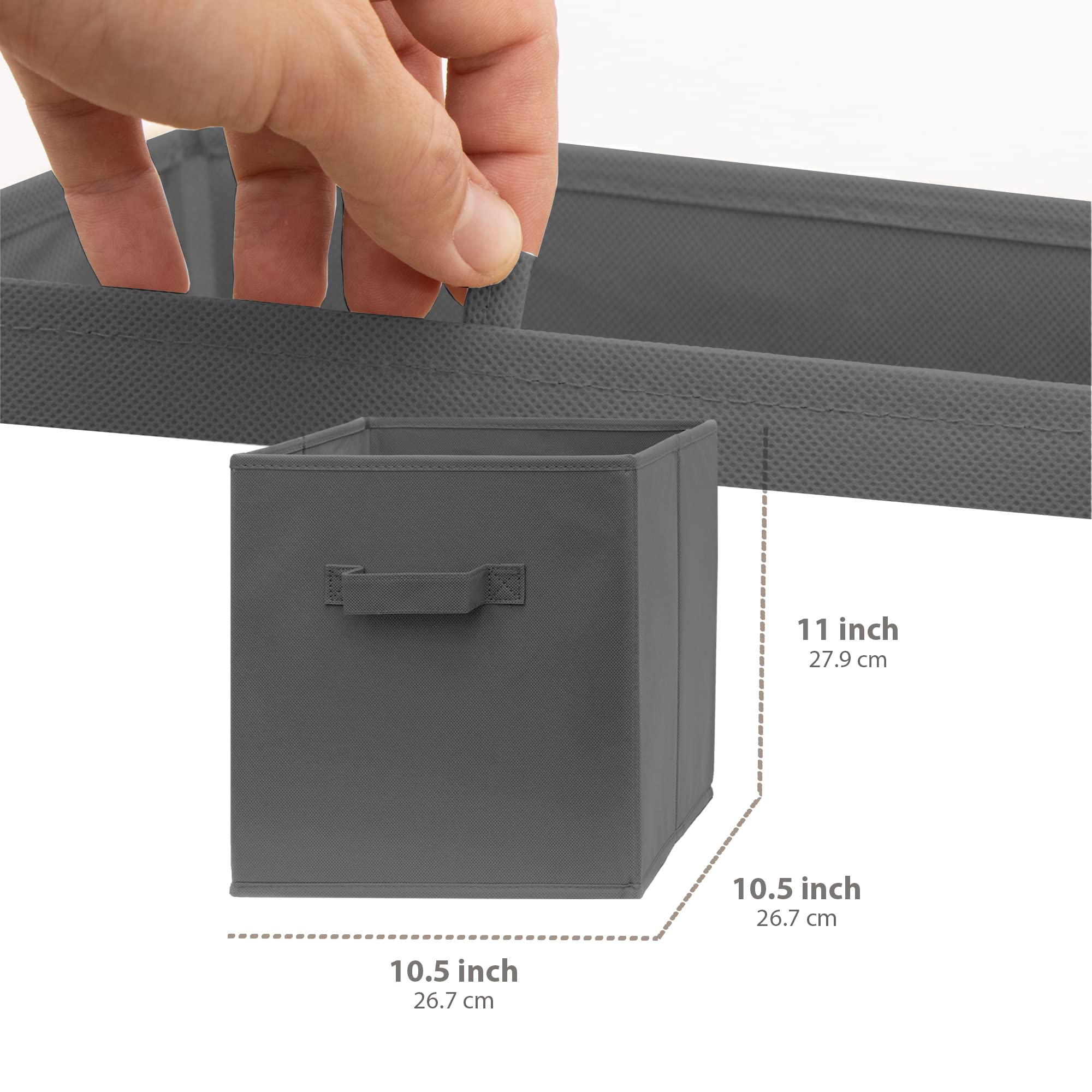 Snapklik.com : Pomatree Fabric Storage Cubes - 8 Pack - Cube Storage ...