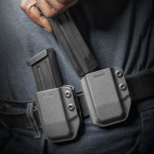 Miniatura 4 de GRITR Universal IWBOWB - Portador de pistola de transporte oculto para apilamiento doble de 0.354 in.40 y cargadores de pila única de 0.354 in.40.45