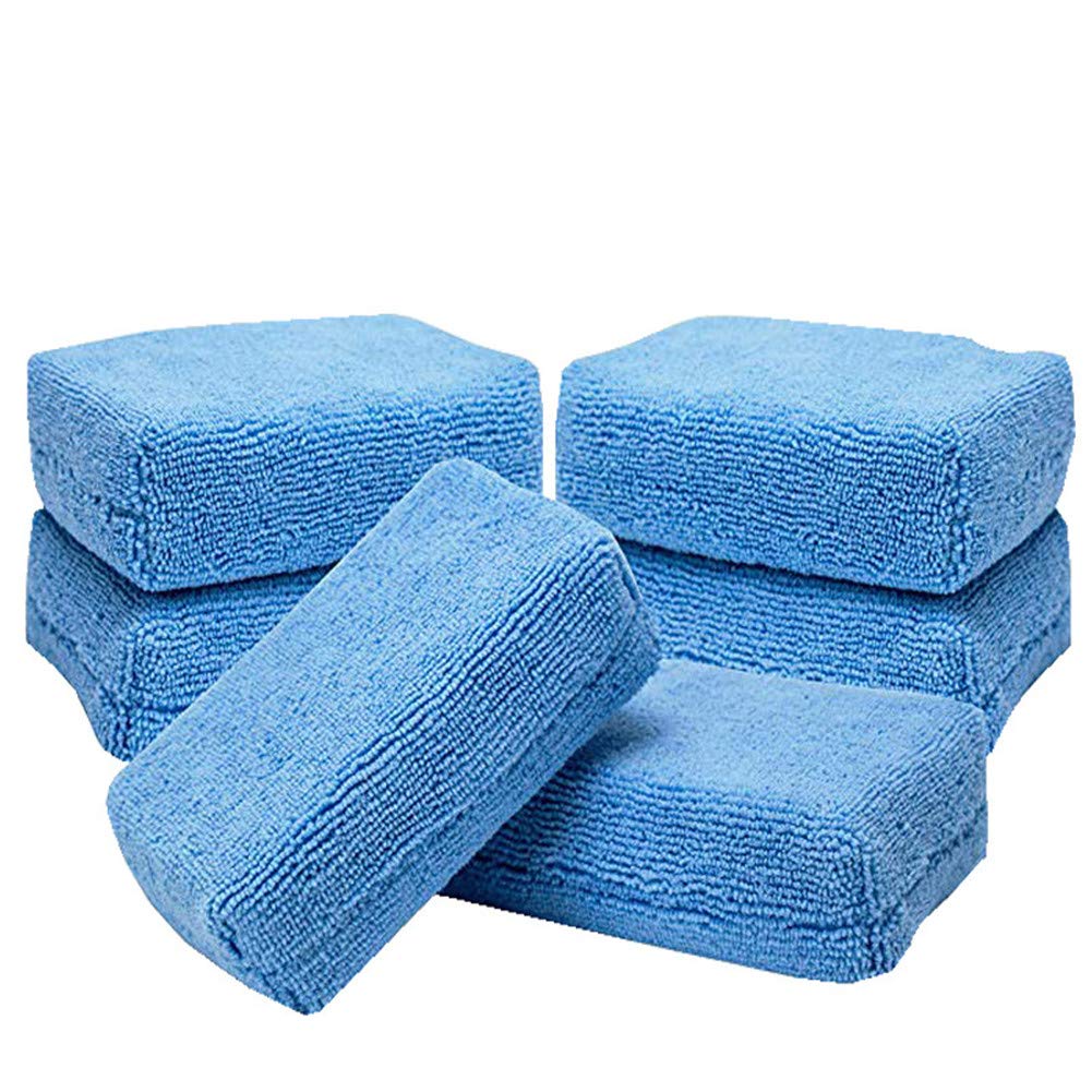 HEELPPO Esponja Y Paño De Microfibra Para Pulir Coches – Set De 3 Piezas, Suave Y Sin Rayaduras