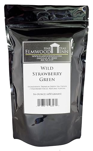 Elmwood Inn Fine Teas, té verde fresa silvestre, pounches de 16 onzas