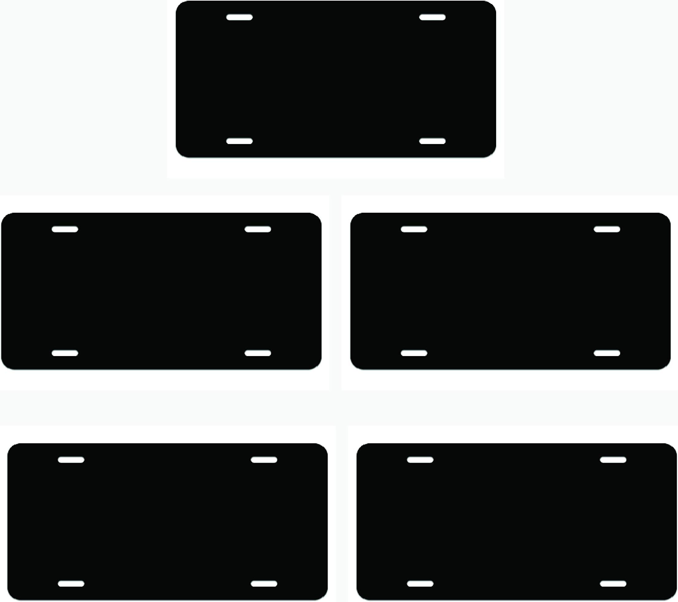 License Plate Blank (5, Black)