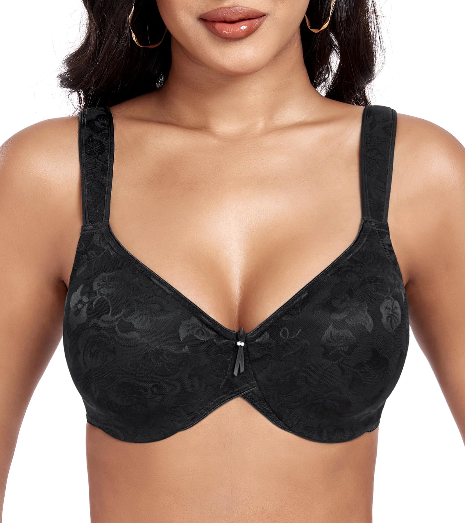 DotVol Damen Größe Größen Jacquard Bügel Mimimizer BH Ungepolster Klassische Jeden Tag BH