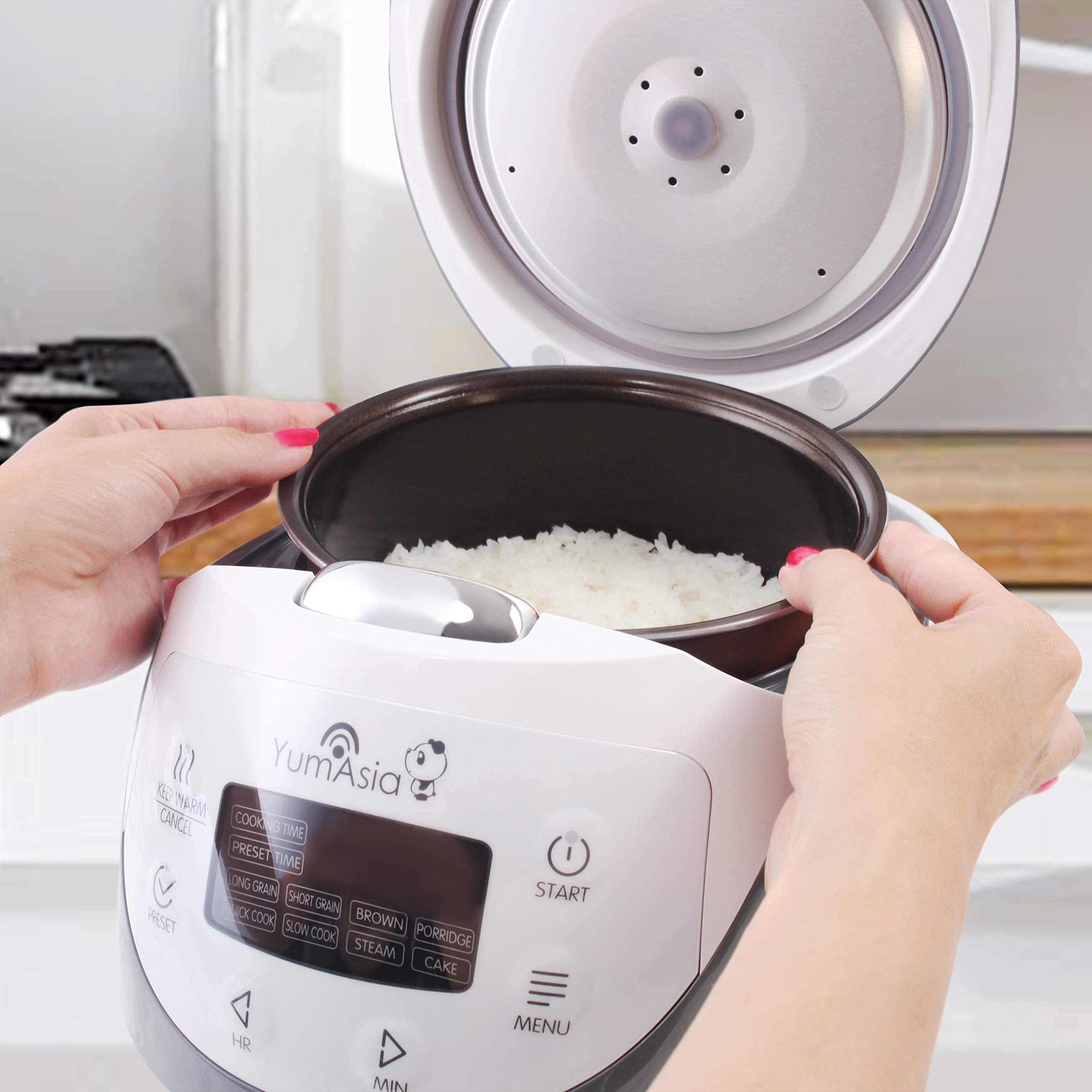 Yum Asia Panda Mini Rice Cooker With Ninja Ceramic Bowl and Advanced