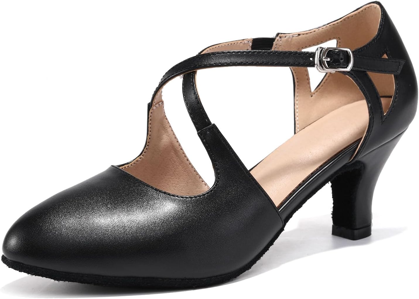 Women's Ballroom Dance Shoes Character Shoes Latin Salsa Closed Toe Dance Heels