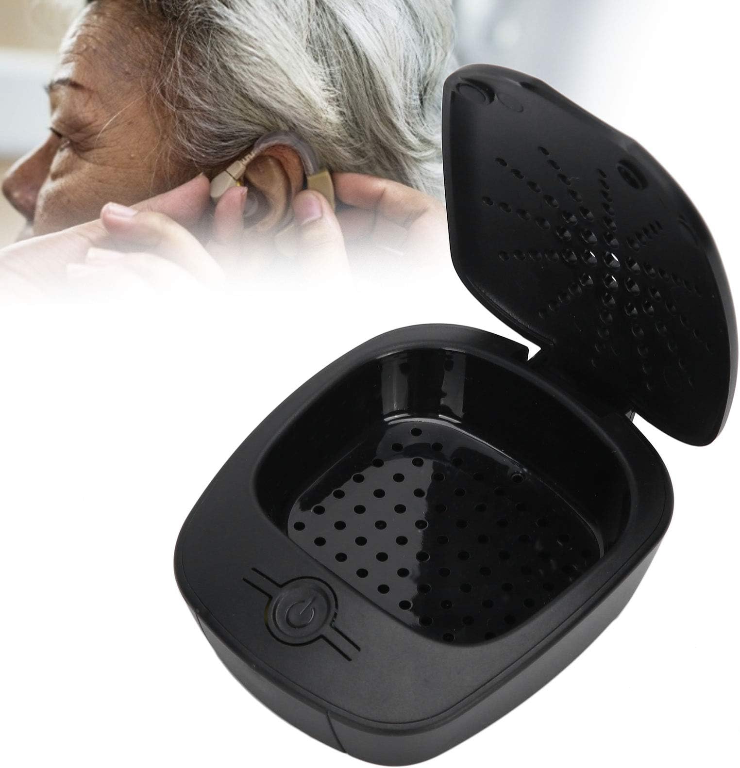 Electric Dryer, USB Moisture Remover Box Dehumidifier Dry Box USB Drying Box for Hearing Aids Cleaning Tool