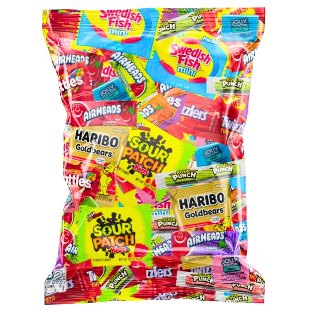 Halloween Assorted Candy Variety Mix – Individually Wrapped Fruity, Chewy & Hard Candies for Trick-or-Treaters, Pinatas, Party Favors & Holiday Celebrations – 12 lb Bulk Bag