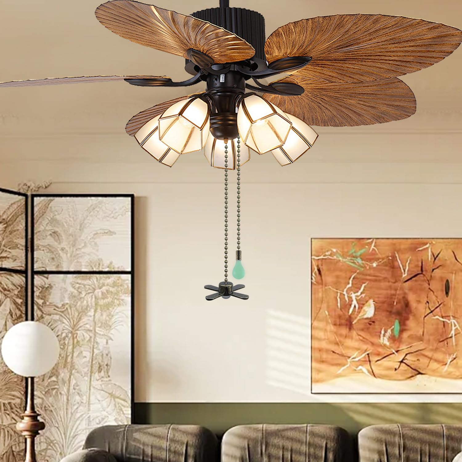 Snapklik.com : Dotlite 2Pack Bronze Ceiling Fan Pull Chains Glow In The