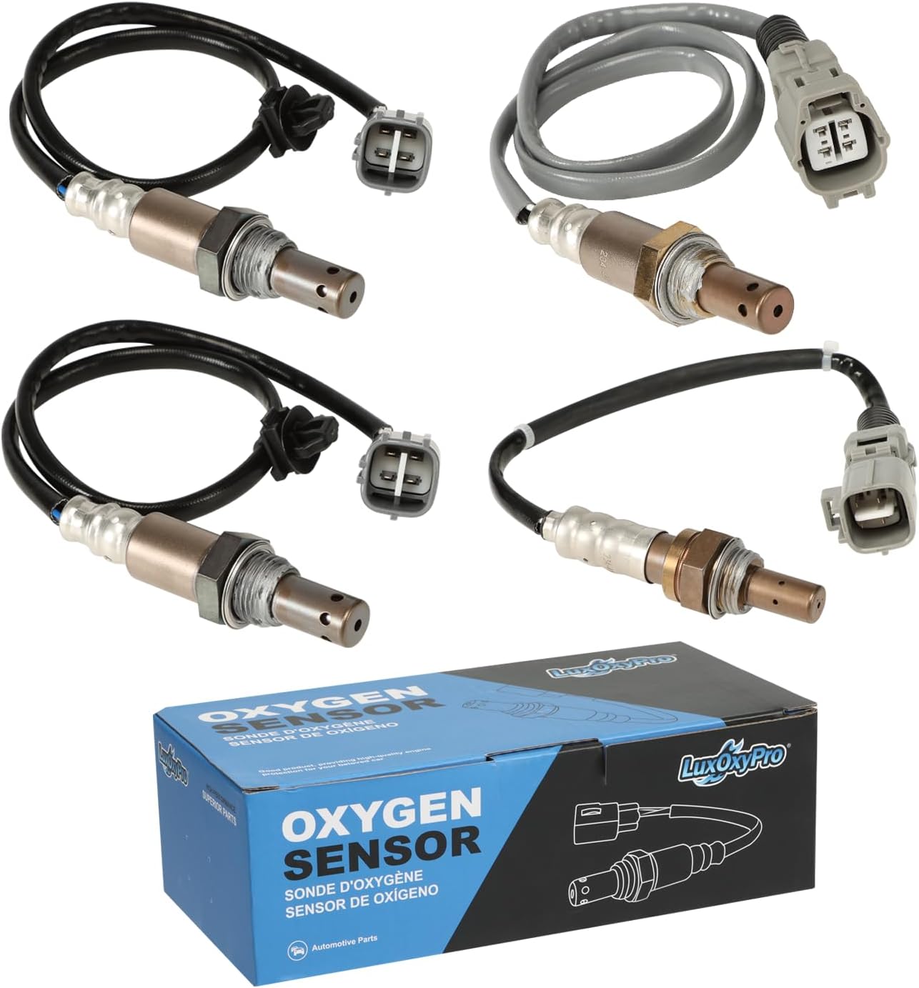 Oxygen O2 Sensor Upstream and Downstream for Toyota Highlander 3.3L V6 2004-2007, Replace 234-9042 234-4509 234-4168 4Pcs