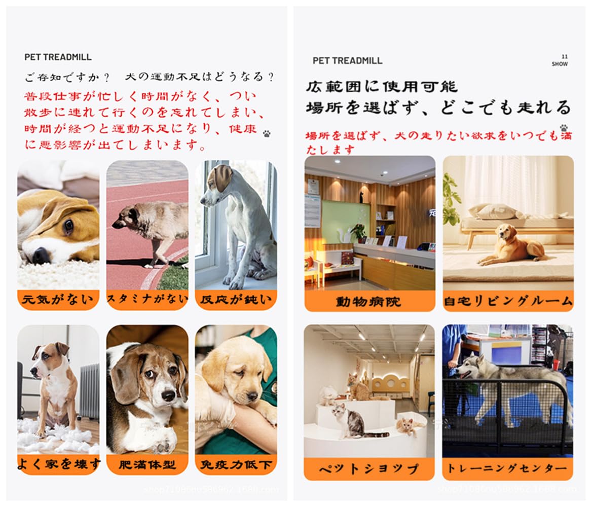 Amazon.co.jp: ペット用 ランニングマシン 設計 最大100kg耐荷重 省