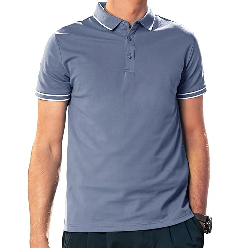 ZVX Men's Stripe Short Sleeve T-Shirt Mens Classic Casual Stripe Loose Shirts