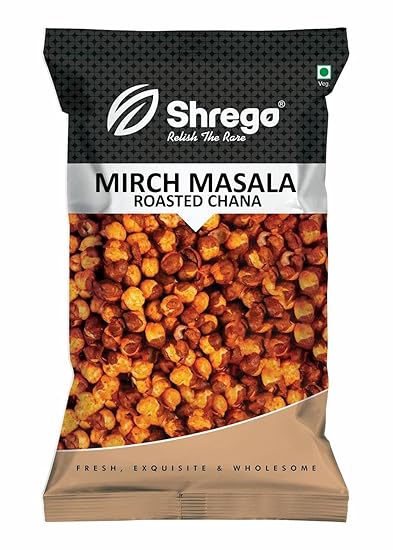 Mirch Masala Roasted Chana, Snack and Namkeen, Vacuum Packed (150 Gm)