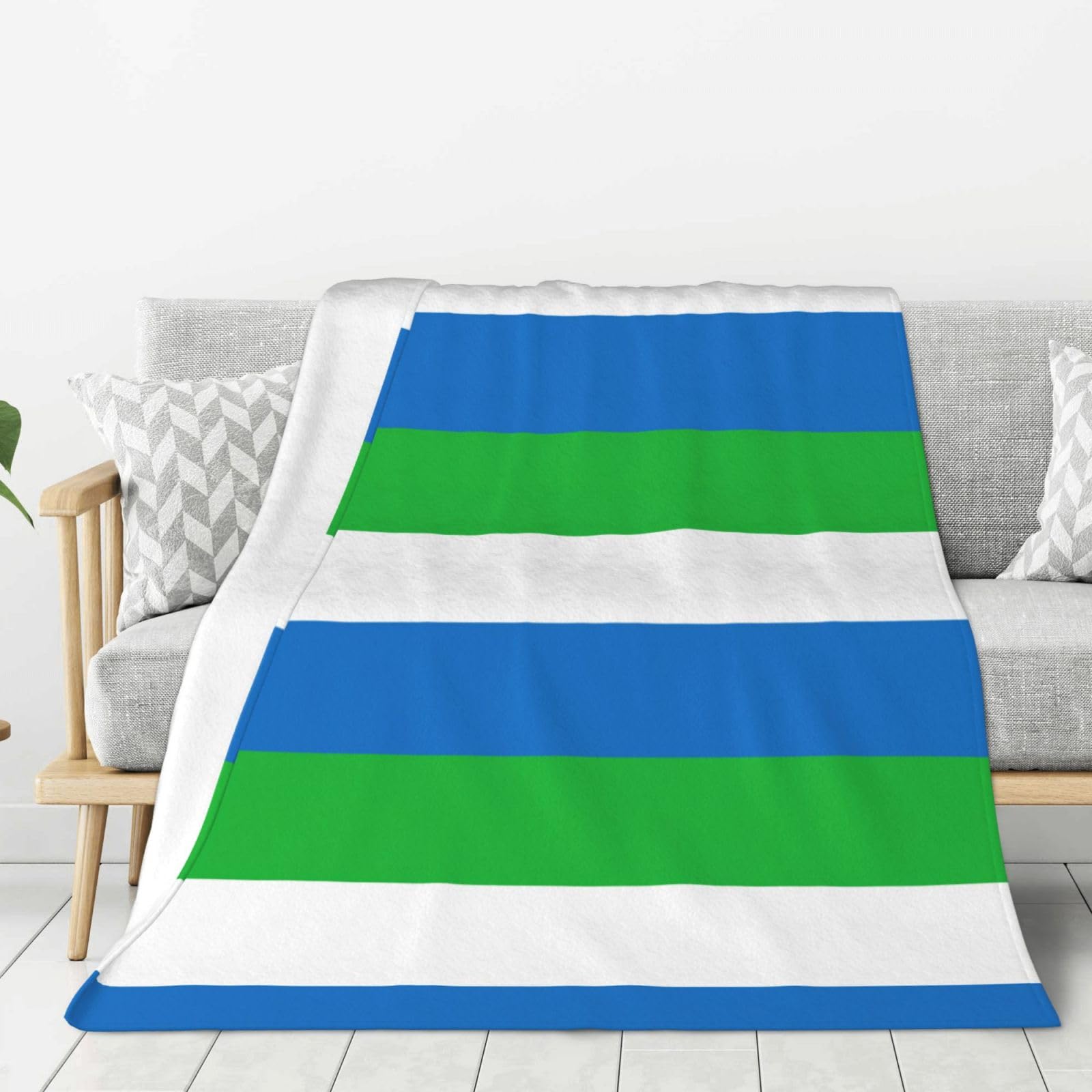 Plaid Sierra Leone en flanelle douce pour vos soirées cocooning et camping
