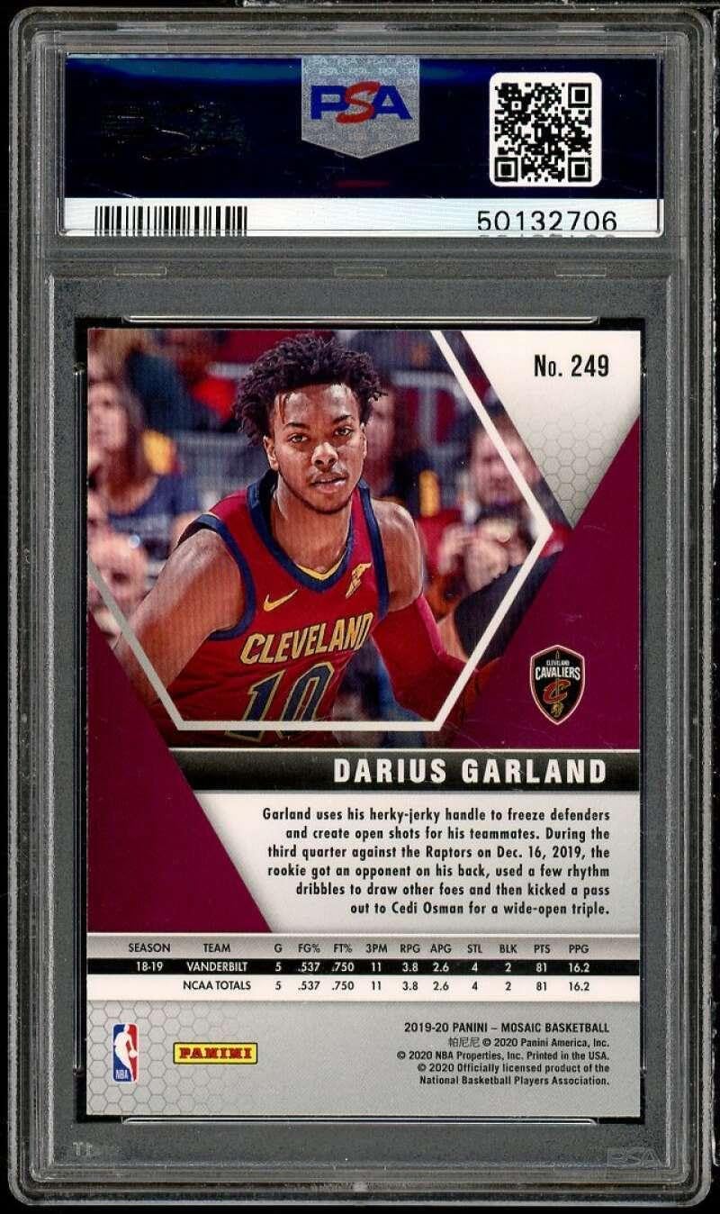 Darius Garland Rookie Card 2019-20 Panini Mosaic #249 PSA 9 - Basketball Slabbed Rookie Cards