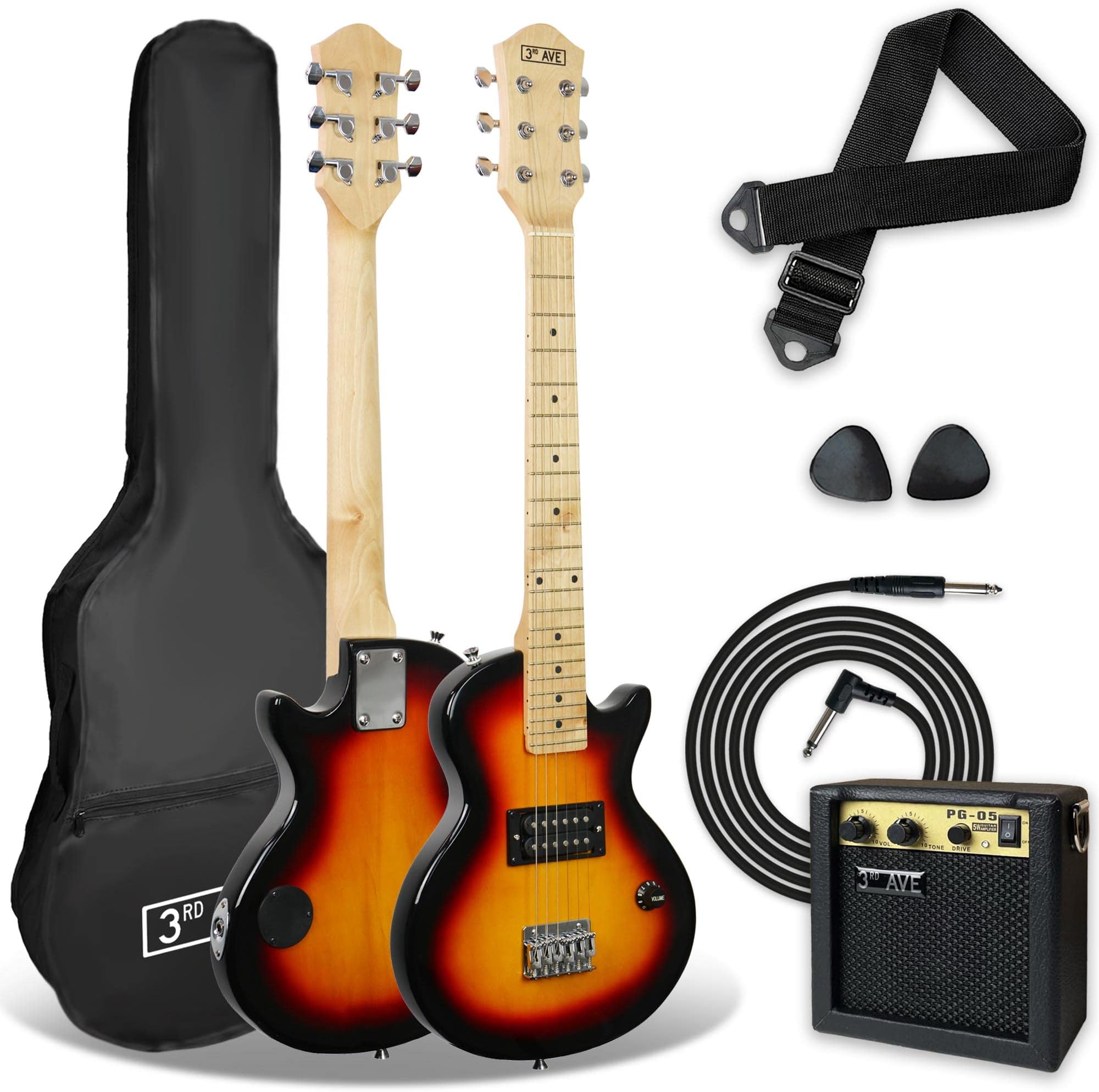 3rd Avenue Junior Electric Rock Guitar Pack - Sun