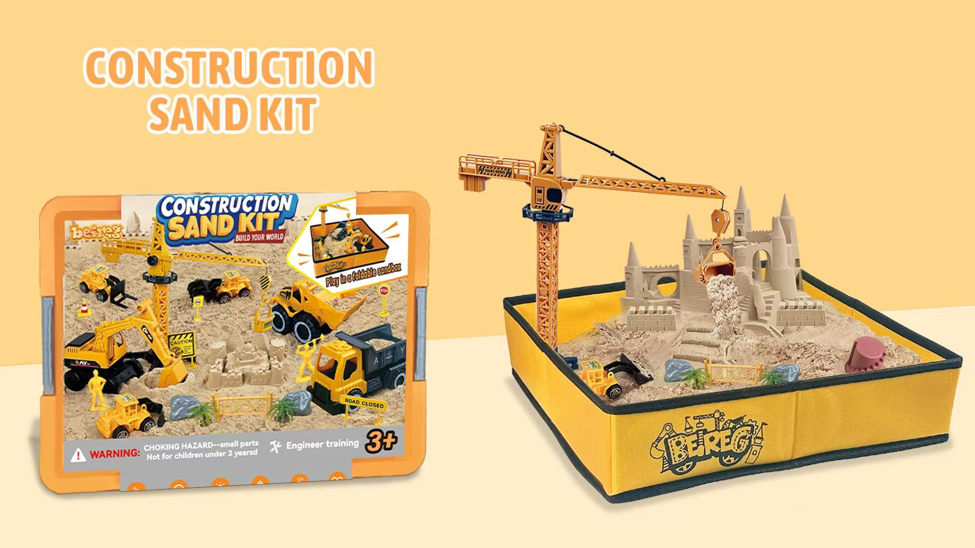 Amazon.com: BEIREG Construction Sensory Sand Kit - 42 PCS Building