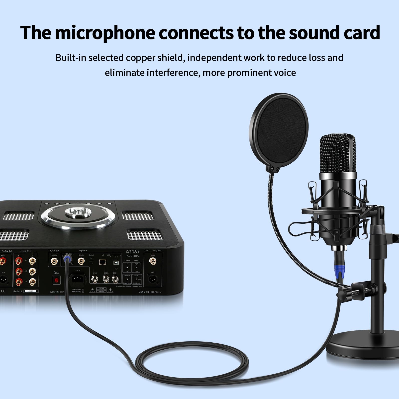 Cavo da RCA a XLR, cavo audio HiFi da doppio RCA maschio a doppio XLR maschio, cavo audio HiFi da 2 RCA maschio a 2 XLR maschio, cavo OFC 4N, per microfono mixer amplificatore, 6 m