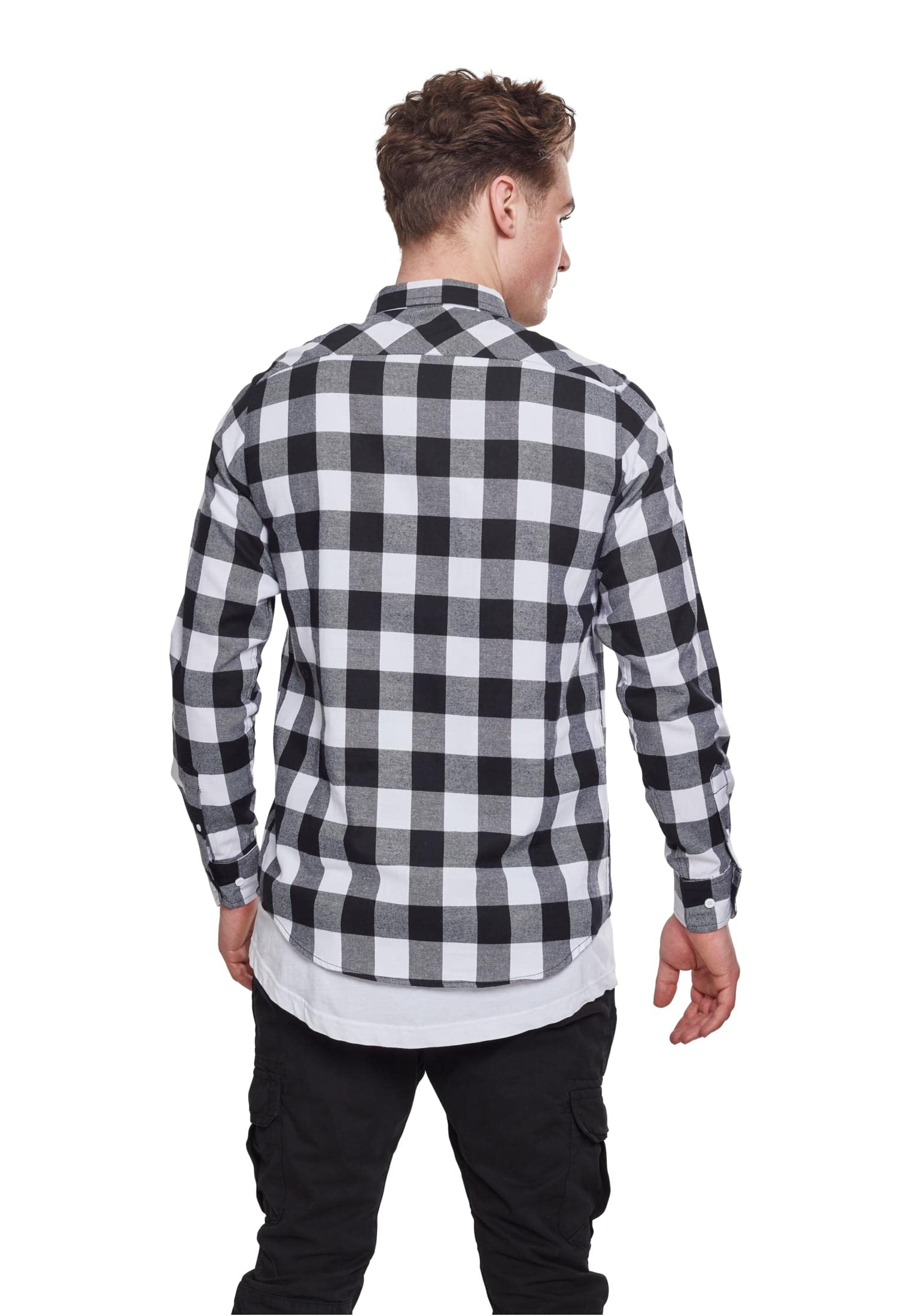 Urban Classics Herren Checked Flanell Shirt