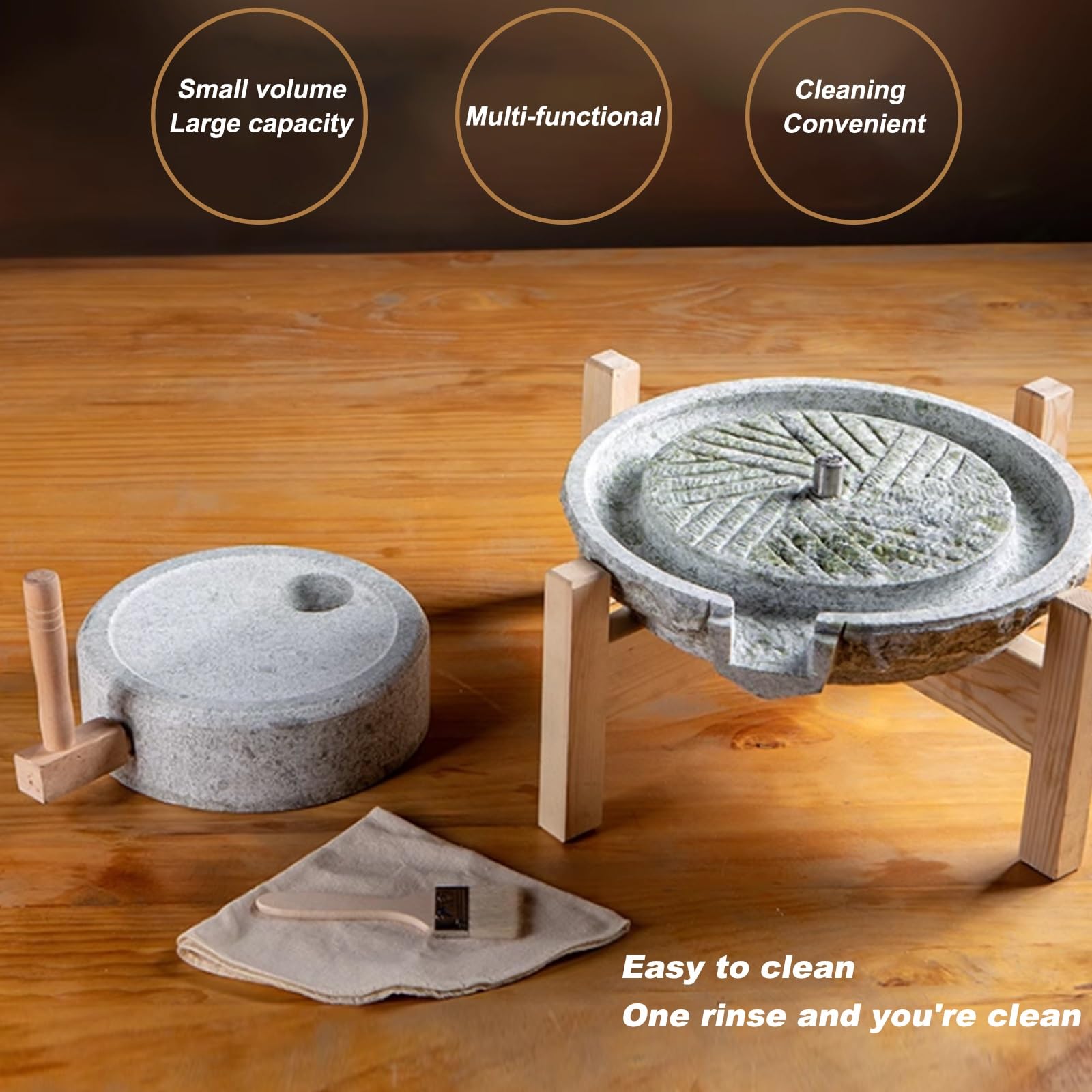 Amazon.co.jp: 家庭用グラインディングディスク古い石臼、手作りの石臼