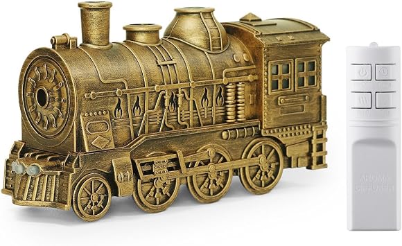 Train Diffuser 300ML, Essential Oil Diffuser for Home Scent Aromatherapy Diffuser with Remote Control, Jellyfish Diffuser for Bedroom Waterless Auto Off, Bathroom Office