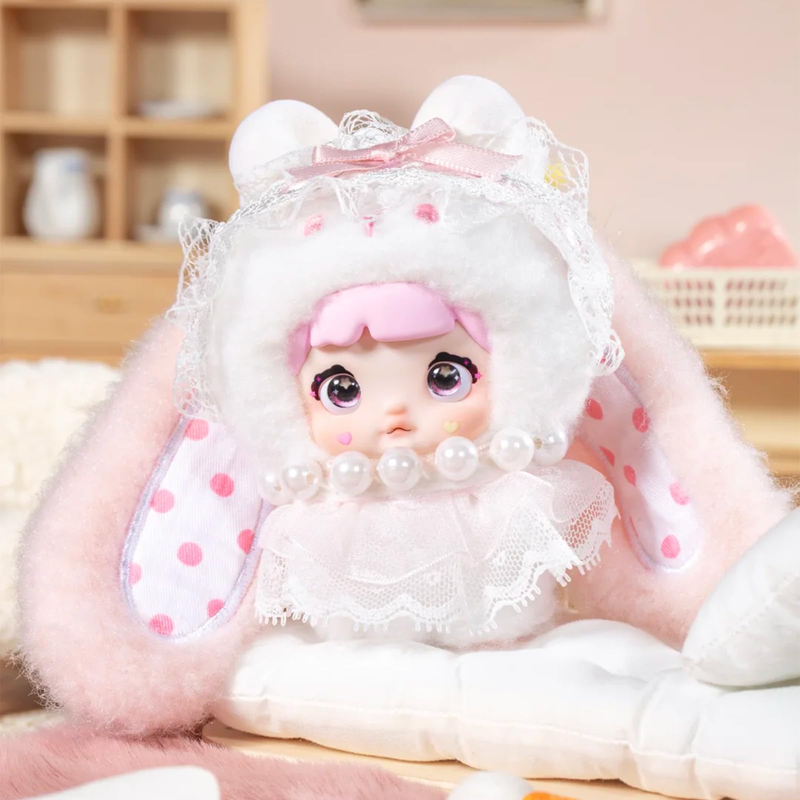 【ハンドメイド】ユメミルBunny(いちごみるく)　ぬいぐるみ 71t+E4Wj3YL._AC_UF350,