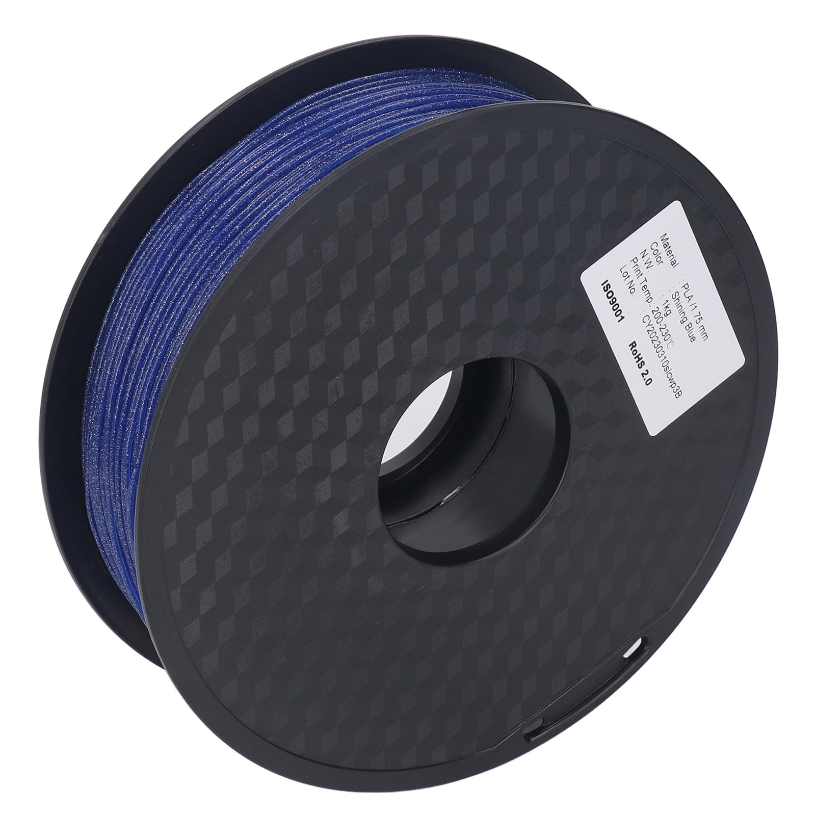 Filament do drukarki 3D 1,75 mm błyszczący, musujący niebieski, mocny, gładki jedwabny materiał eksploatacyjny PLA dla entuzjastów i profesjonalistów druku 3D