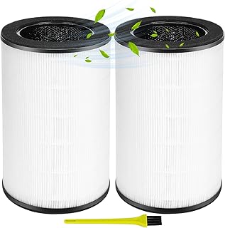 2 Pack AP-T45 AP-T40FL Replacement Filter True HEPA Compatible with Homedics Models for AP-T40 AP-T40FL AP-T40WT AP-T40WTAR AP-T45 AP-T45-BK AP-T45WT 1461901